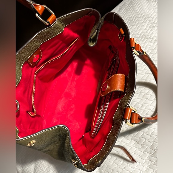 DOONEY & BOURKE Pebble Grain Zip Satchel with Magnetic Snap Closure……. - Picture 6 of 17